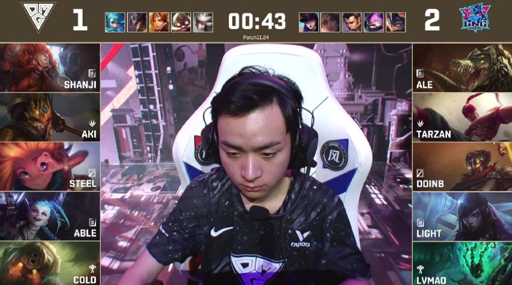 100T力克CLG，Doinb关键团战开团秒人峡谷大战入围赛，强势挺进下一轮